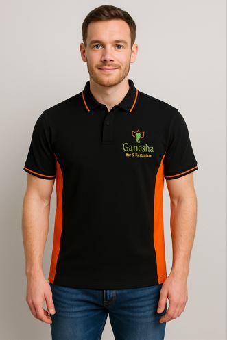 Ganesha Asian Supermarket Retail Staff Uniform Polo Shirt, London, UK